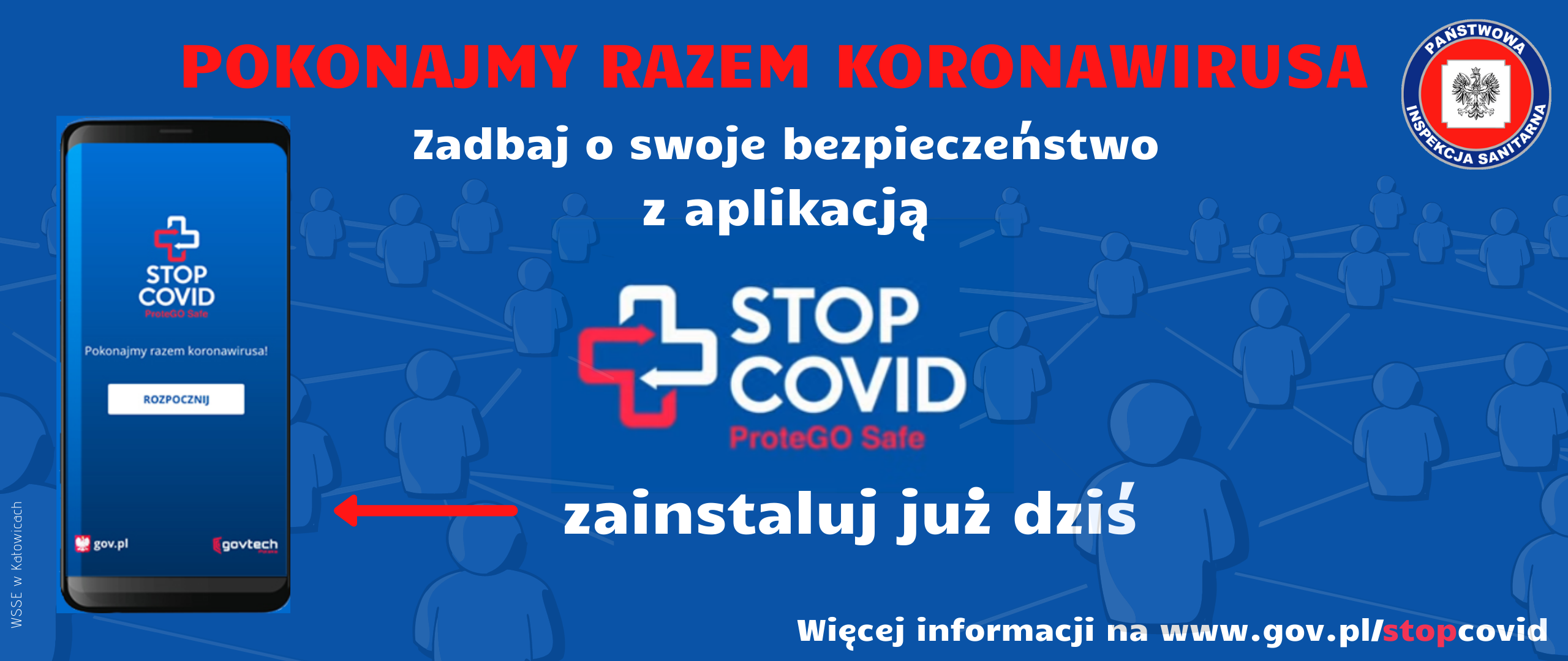 Akcja promująca aplikację STOP COVID ProteGo Safe