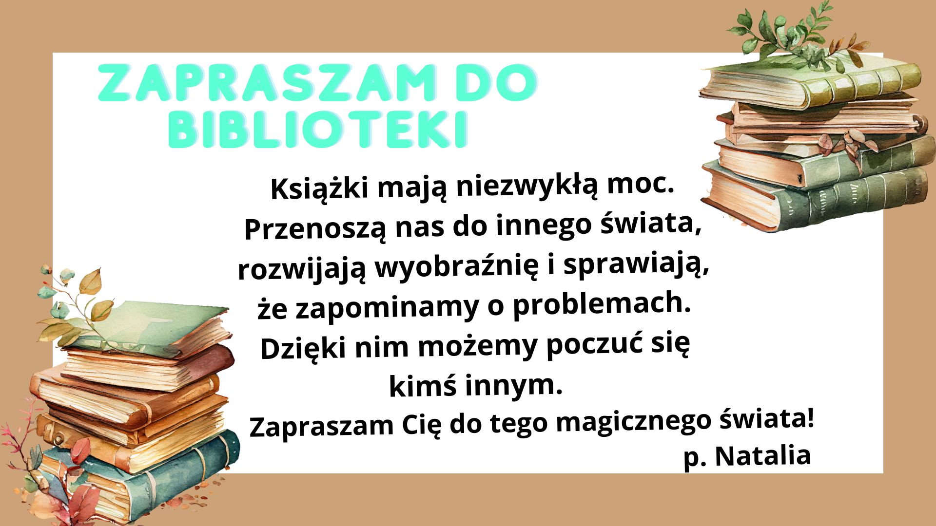 Zapraszamy do biblioteki