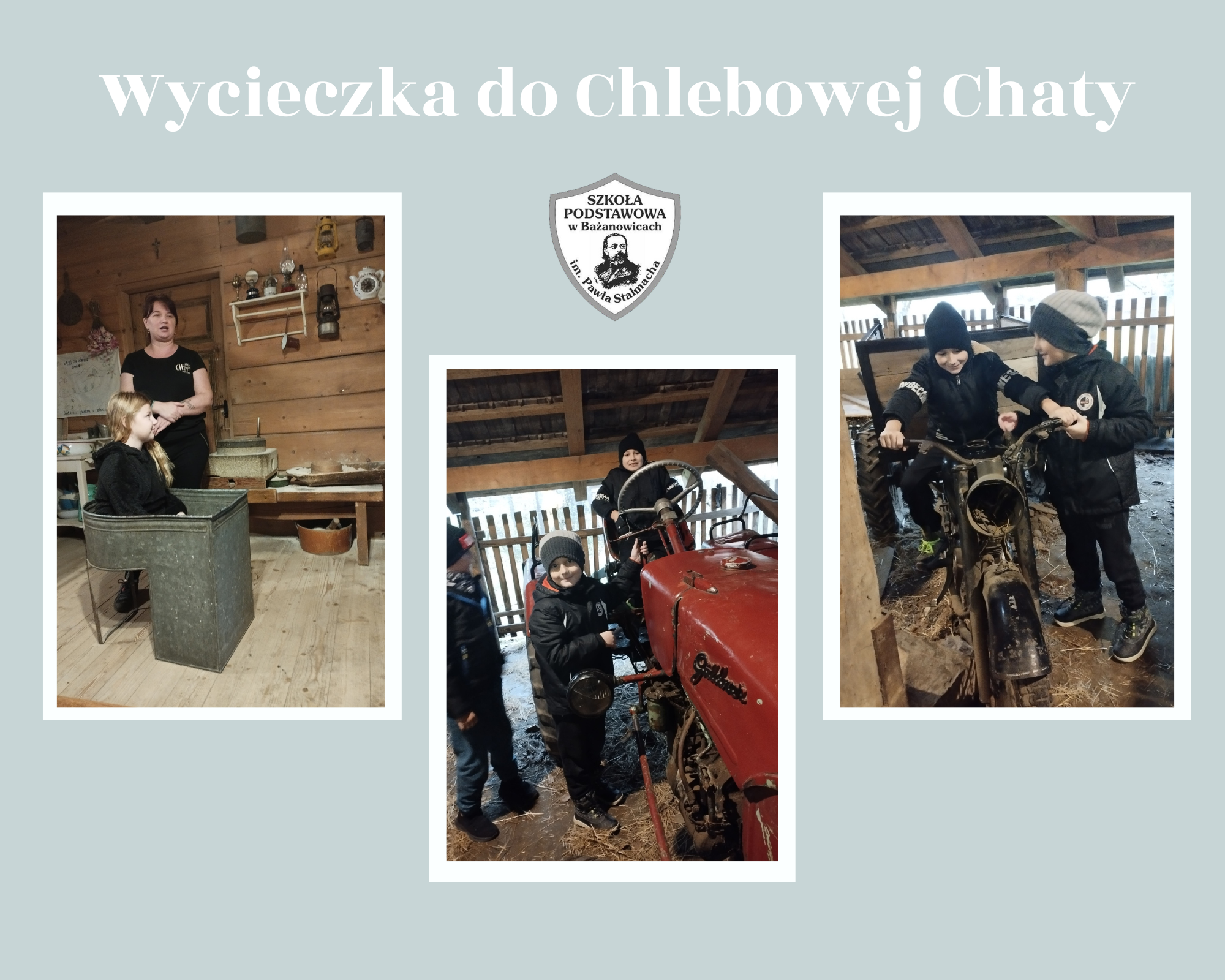 Wycieczka klas 1-3 do Chlebowej Chaty