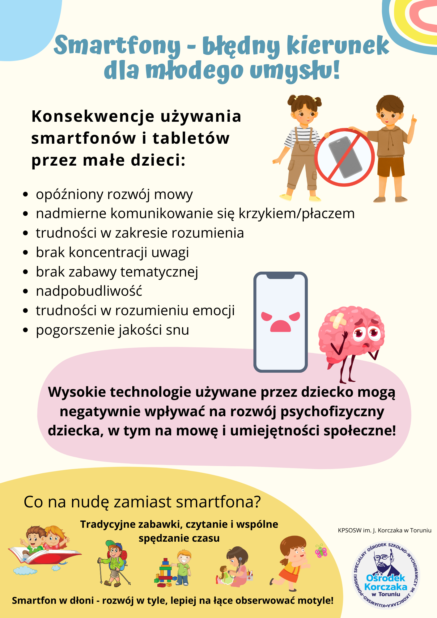 Smartfony – błędny kierunek dla młodego umysłu