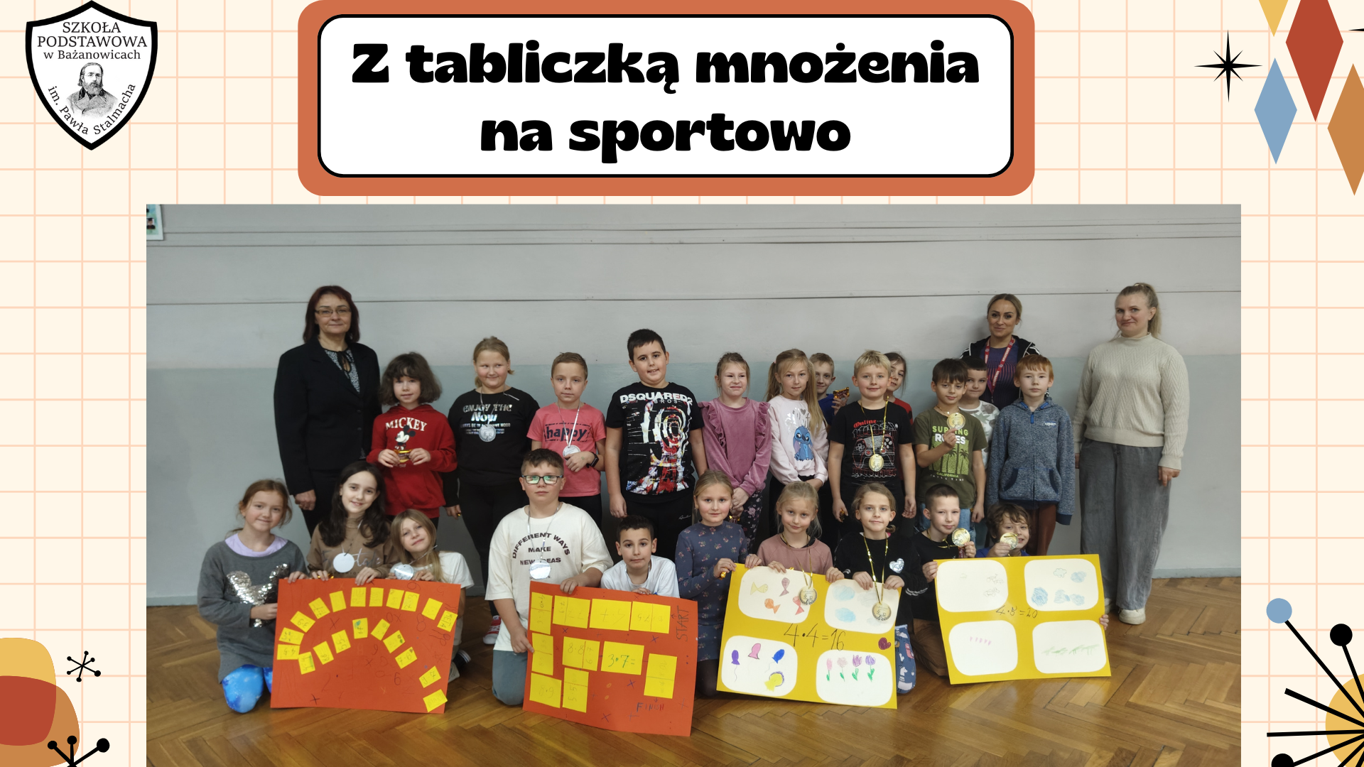 Z tabliczką mnożenia na sportowo