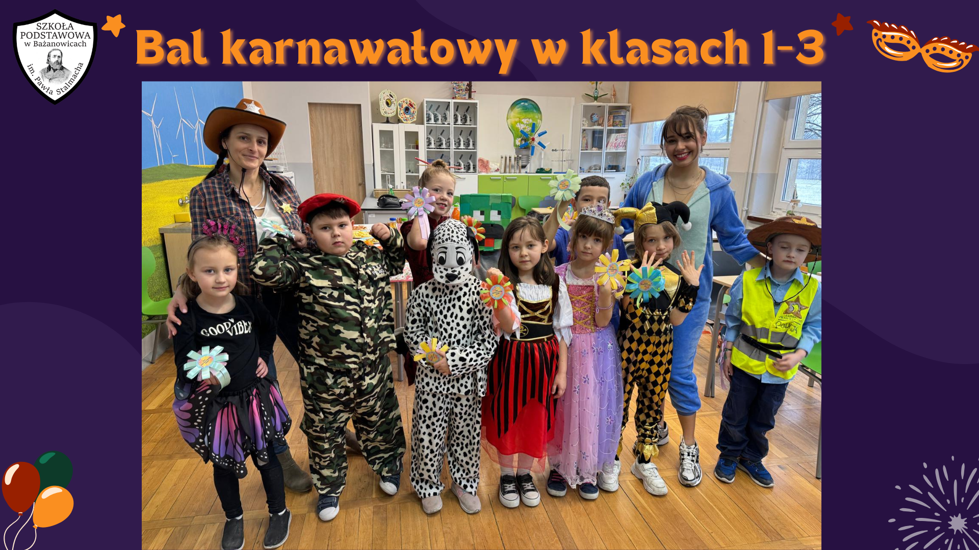 Bal karnawałowy w klasach 1-3