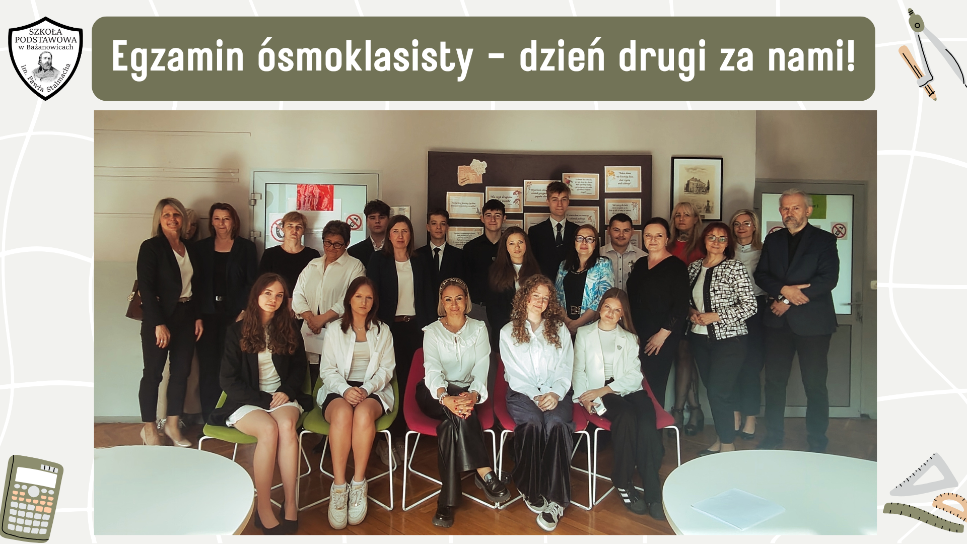 Egzamin ósmoklasisty – dzień drugi za nami!