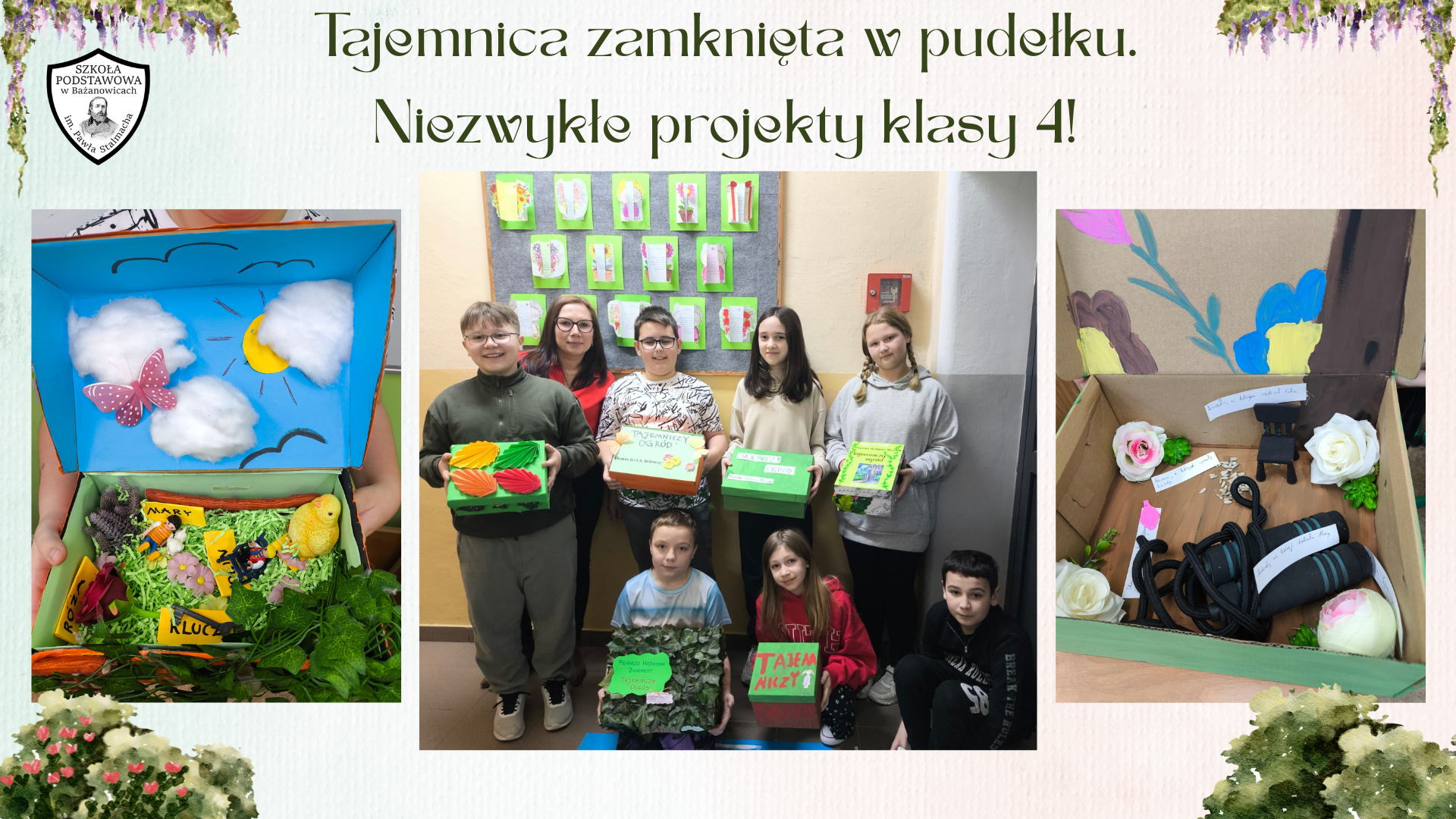 Tajemnica zamknięta w pudełku – niezwykłe projekty klasy 4!