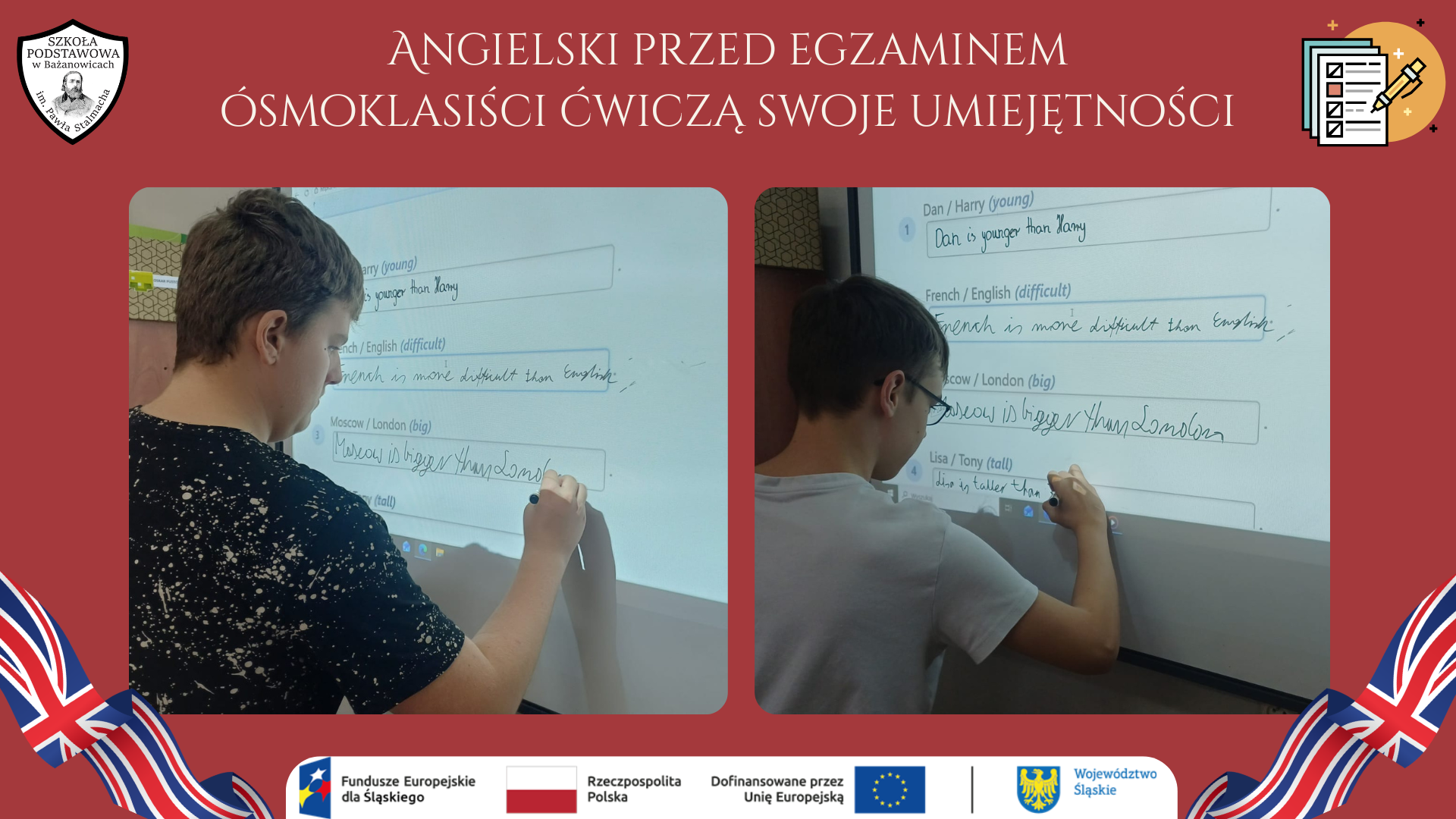 Angielski przed egzaminem – ósmoklasiści ćwiczą swoje umiejętności