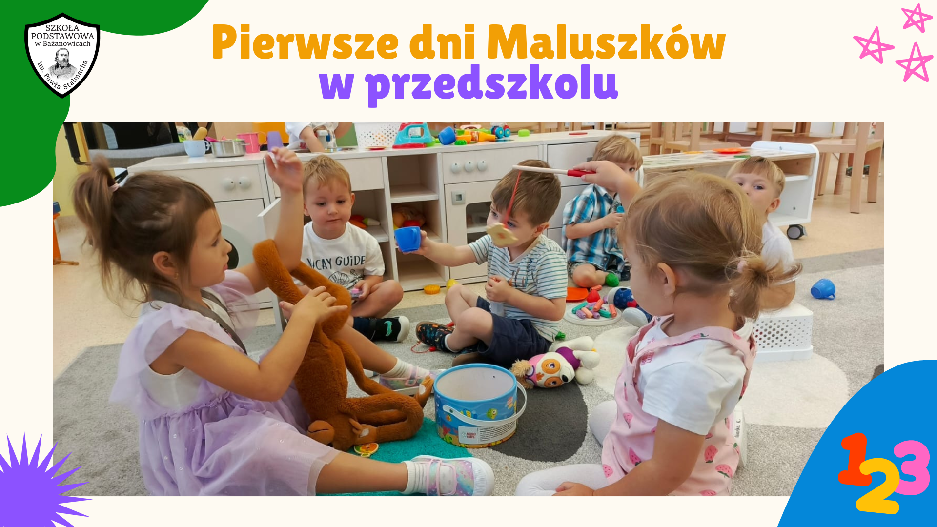 Pierwsze dni Maluszków w przedszkolu